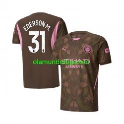 Camisola Manchester City Ederson M 31 Guarda-redes Homem Equipamento Primeiro 2024-2025 Manga Curta